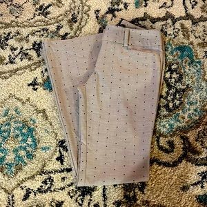 Light Navy Dress Pants with Polka dots - Size 0